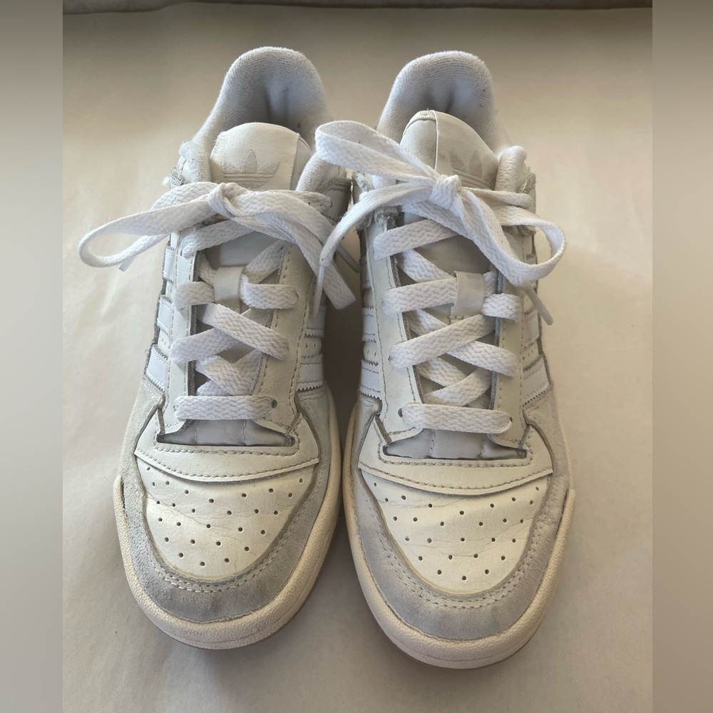 Adidas Forum Low Chalk White Cloud White Kids/Youth Size 3.5